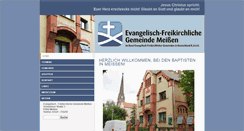 Desktop Screenshot of baptisten-meissen.de